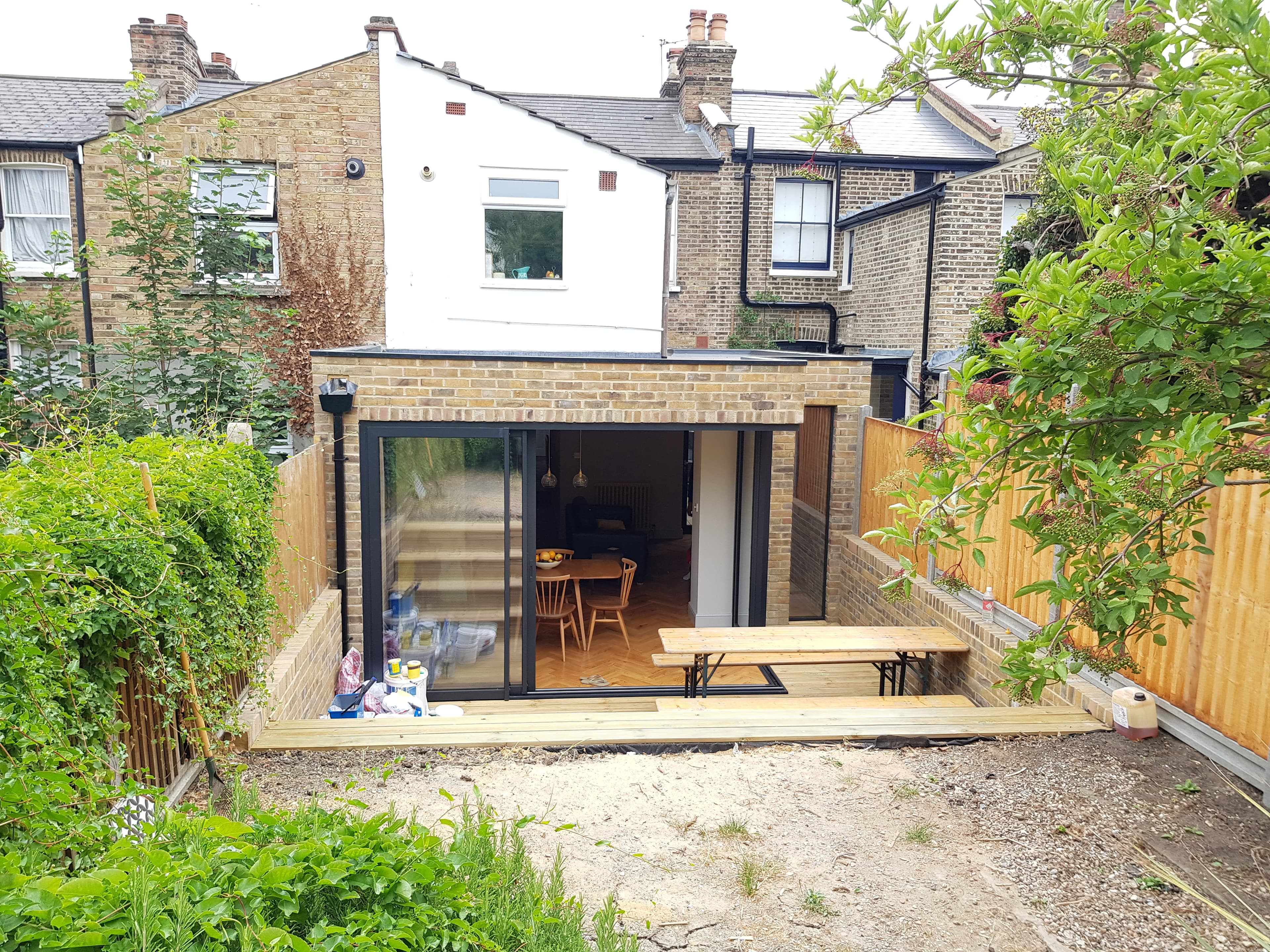 Rear extension with bi-fold doors — After