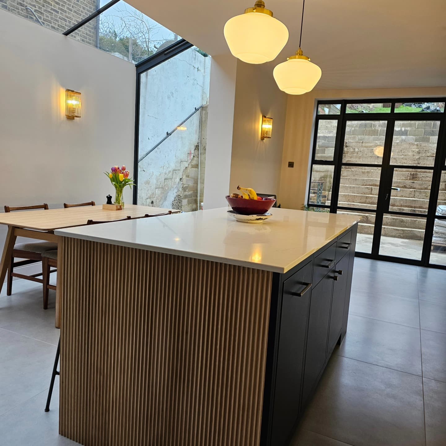 Fluted Island Kitchen Extension