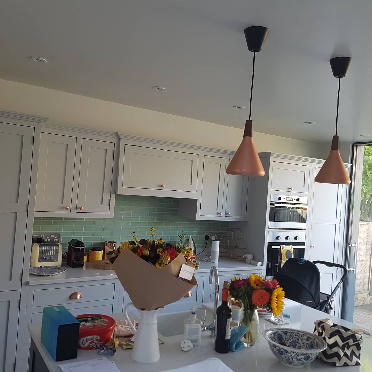Shaker Kitchen with Copper Accents